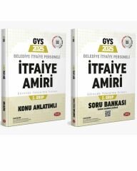 Data 2025 GYS Belediye İtfaiye Amiri 2. Grup Konu + Soru 2 li Set Görevde Yükselme Data Yayınları