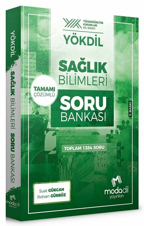 Modadil YÖKDİL Sağlık Bilimleri Soru Bankası Çözümlü Modadil Yayınları