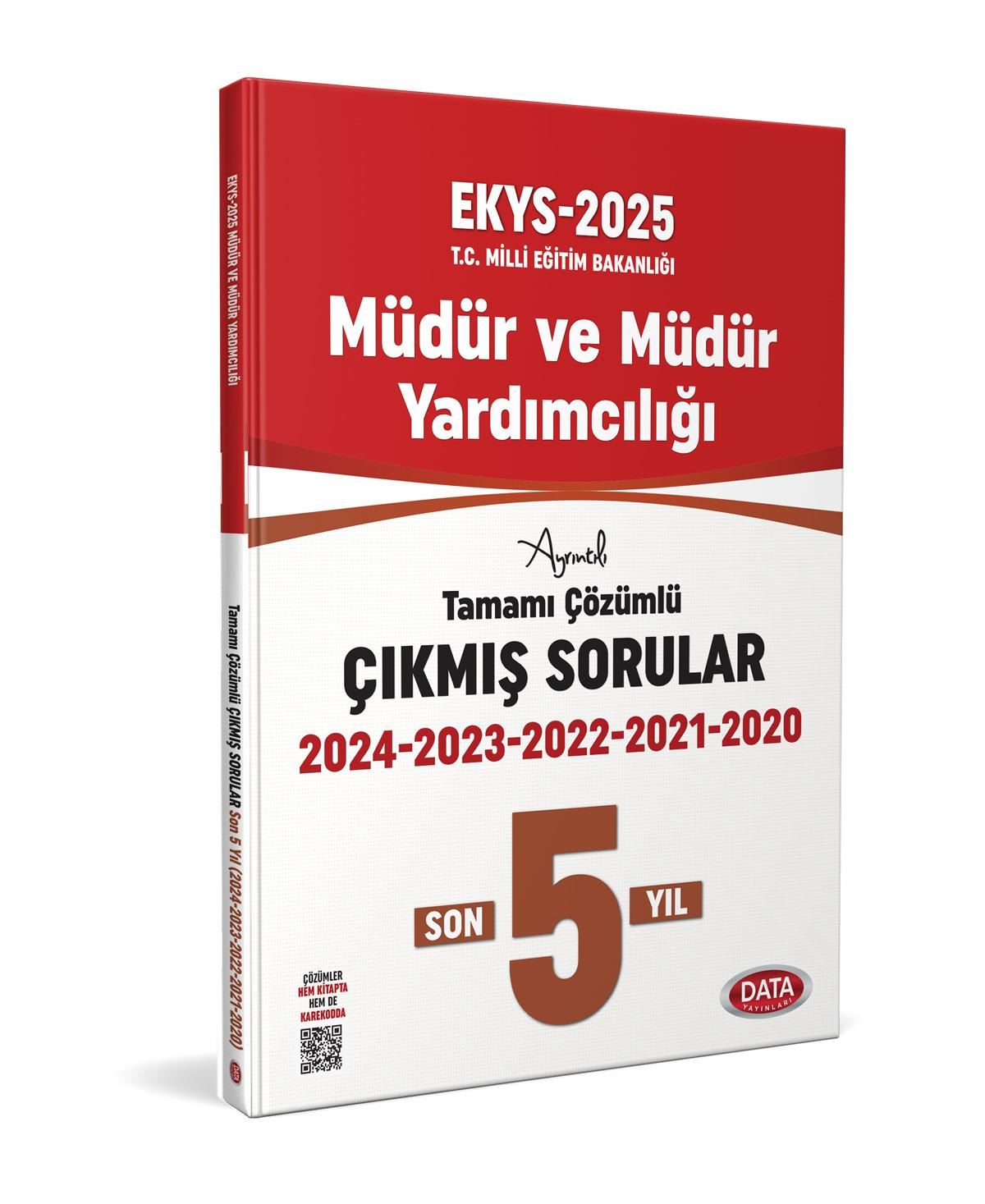 2025 MEB EKYS Müdür ve Yardımcılığı Son 5 Yıl Çıkmış Sorular Data Yayınları
