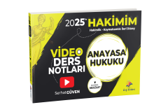 Dizgi Kitap 2025 Hakimlik Hakimim Anayasa Hukuku Video Ders Notları - Serhat Güven Dizgi Kitap