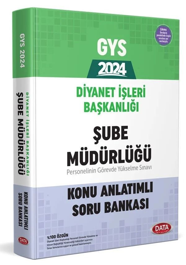 Diyanet İşleri Başkanlığı GYS Şube Müdürlüğü Hazırlık Kitabı Data Yayınları