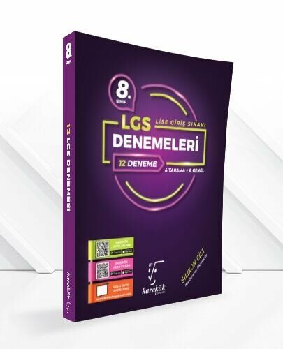 Karekök Yayınları 8. Sınıf LGS 12 Li Deneme Seti
