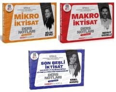 İndeks Akademi 2025 KPSS A Grubu Mikro + Makro + İktisat Son Beşli Video Ders Notları 3 lü Set