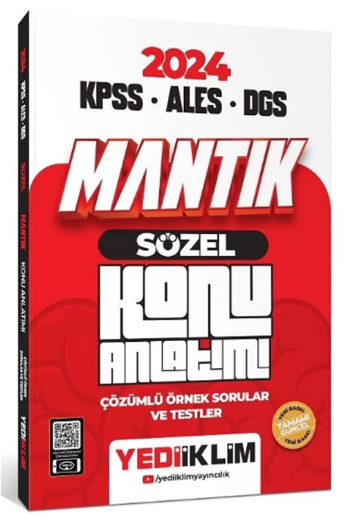 Yediiklim 2025 KPSS ALES DGS Sayısal Sözel Mantık Konu Anlatımı Yediiklim Yayınları