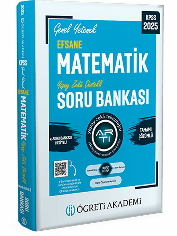Öğreti 2025 KPSS Matematik Efsane Soru Bankası Çözümlü Öğreti Akademi
