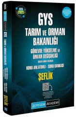 Pegem 2025 GYS Tarım ve Orman Bakanlığı Şeflik Konu Anlatımlı Soru Bankası Görevde Yükselme Pegem Akademi Yayınları