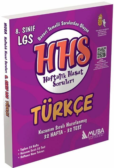 Muba Yayınları LGS 8. Sınıf Türkçe Haftalık Hasat Soruları