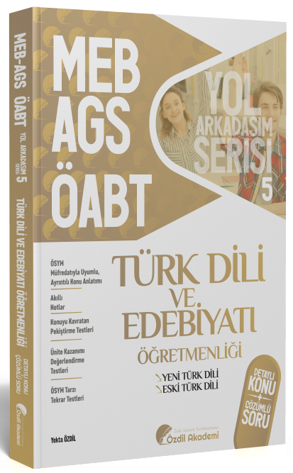 Özdil Akademi ÖABT Türk Dili ve Edebiyatı 5. Kitap Eski Yeni Türk Dili Konu Anlatımlı Soru Bankası Özdil Akademi Yayınları