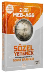 CBA Yayınları 2025 MEB-AGS Sözel Yetenek Soru Bankası Çözümlü Pusula Serisi - Dilek Açık CBA Yayınları