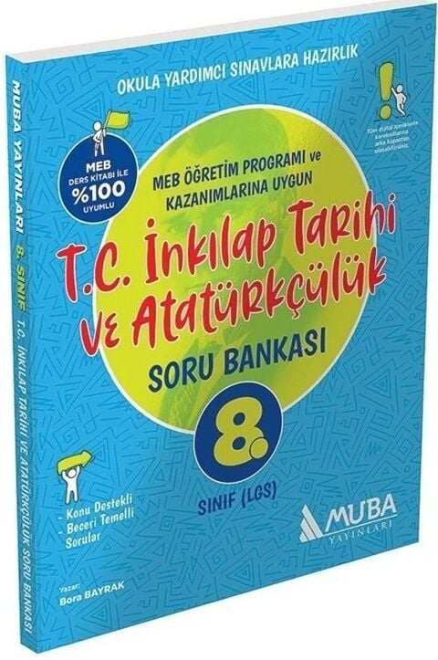 Muba Yayınları LGS 8. Sınıf TC İnkılap Tarihi ve Atatürkçülük Soru Bankası