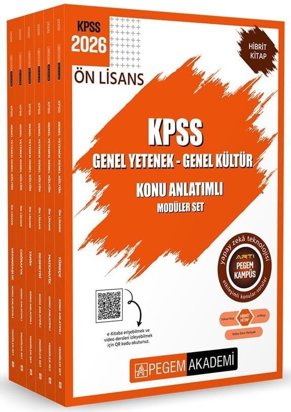 Pegem 2026 KPSS Ön Lisans Konu Anlatımlı Modüler Set Pegem Akademi Yayınları