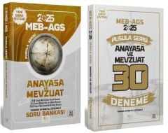 CBA Yayınları 2025 MEB-AGS Anayasa ve Mevzuat Soru Bankası + 30 Deneme 2 li Set - Ali Koç CBA Yayınları