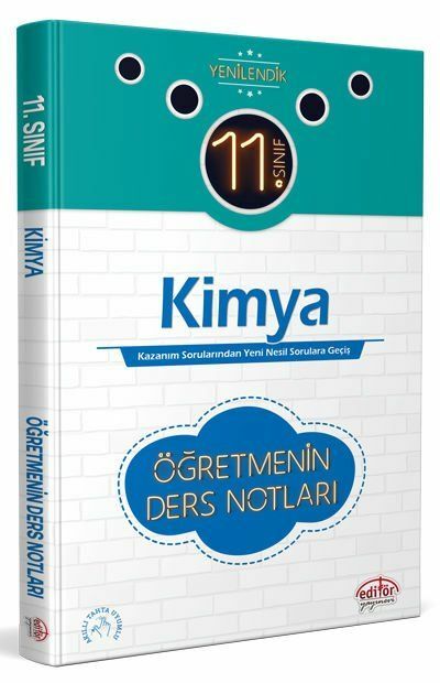 Editör Yayınevi 11. Sınıf Kimya Öğretmenin Ders Notları