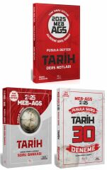 CBA Yayınları 2025 MEB-AGS Tarih Pusula Defter Ders Notları + Soru Bankası + 30 Deneme 3 lü Set - İsmail Adıgüzel CBA Yayınları