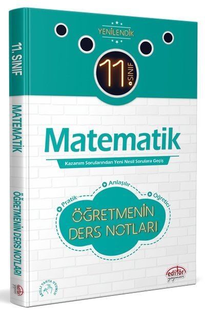Editör Yayınevi 11. Sınıf Matematik Öğretmenin Ders Notları