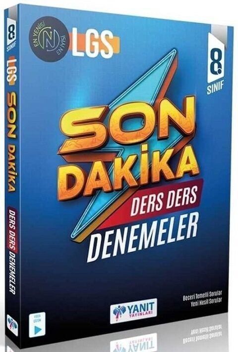 Yanıt Yayınları 8. Sınıf LGS Tüm Dersler Son Dakika Ders Ders Denemeleri