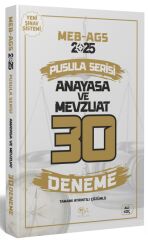 CBA Yayınları 2025 MEB-AGS Anayasa ve Mevzuat 30 Deneme Çözümlü Pusula Serisi - Ali Koç CBA Yayınları