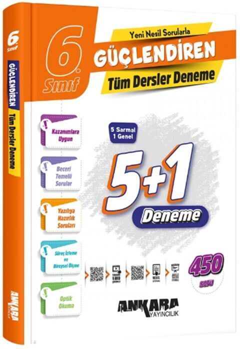 Ankara Yayıncılık 6. Sınıf Tüm Dersler Güçlendiren Denemeleri