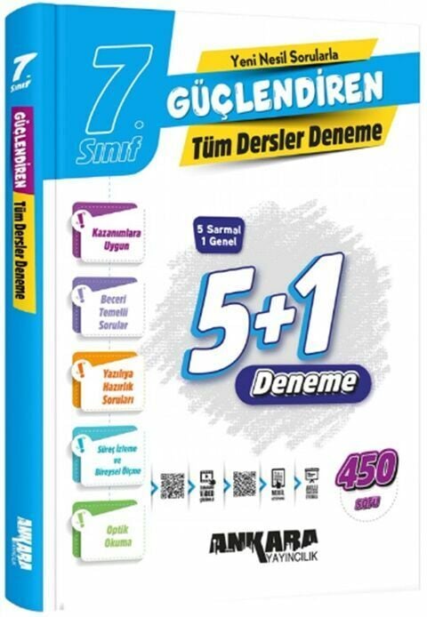 Ankara Yayıncılık 7. Sınıf Tüm Dersler Güçlendiren Denemeleri