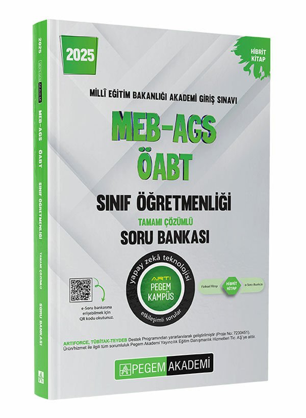 Pegem 2025 ÖABT Sınıf Öğretmenliği Soru Bankası Çözümlü Pegem Akademi Yayınları