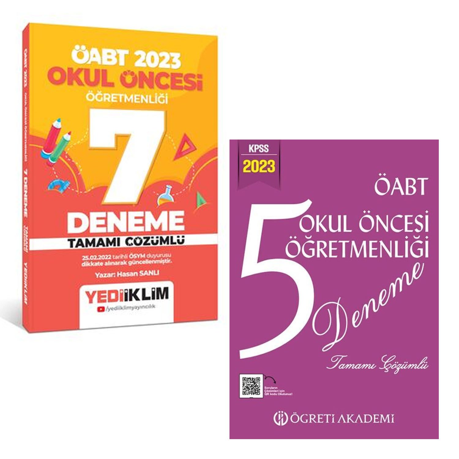 2023 Yediiklim ve Öğreti Akademi Okul Öncesi Öğretmenliği Deneme Seti