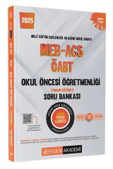 Pegem 2025 ÖABT Okul Öncesi Öğretmenliği Soru Bankası Çözümlü Pegem Akademi Yayınları