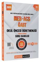 Pegem 2025 ÖABT Okul Öncesi Öğretmenliği Soru Bankası Çözümlü Pegem Akademi Yayınları
