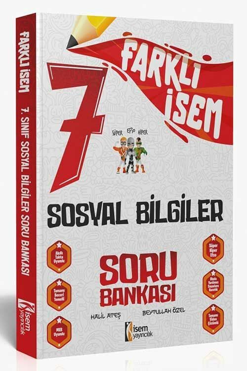 Farklı İsem 7. Sınıf Sosyal Bilgiler Soru Bankası İsem Yayıncılık