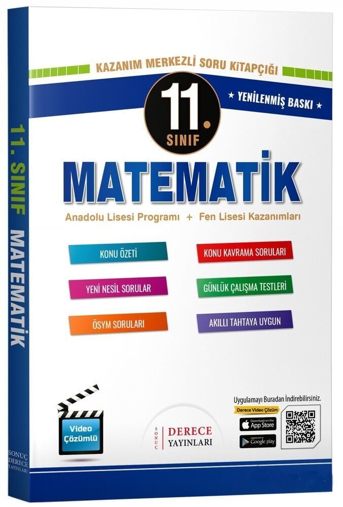 Derece Yayınları 11. Sınıf Matematik Modüler Set