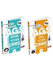 Dizgi Kitap 2025 MEB-AGS Sayısal + Sözel Yetenek Çıkmış Sorular 2 li Set Dizgi Kitap