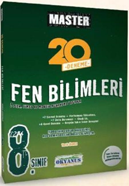 Okyanus 8. Sınıf Fen Bilimleri Master 20 Deneme Okyanus Yayınları