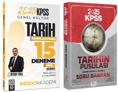 CBA + İndeks 2025 KPSS Tarihin Pusulası Soru Bankası + 15 Deneme 2 li Set CBA + İndeks Akademi