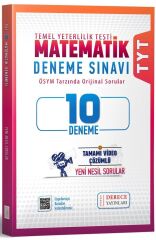 Derece Yayınları TYT Matematik 10 lu Deneme