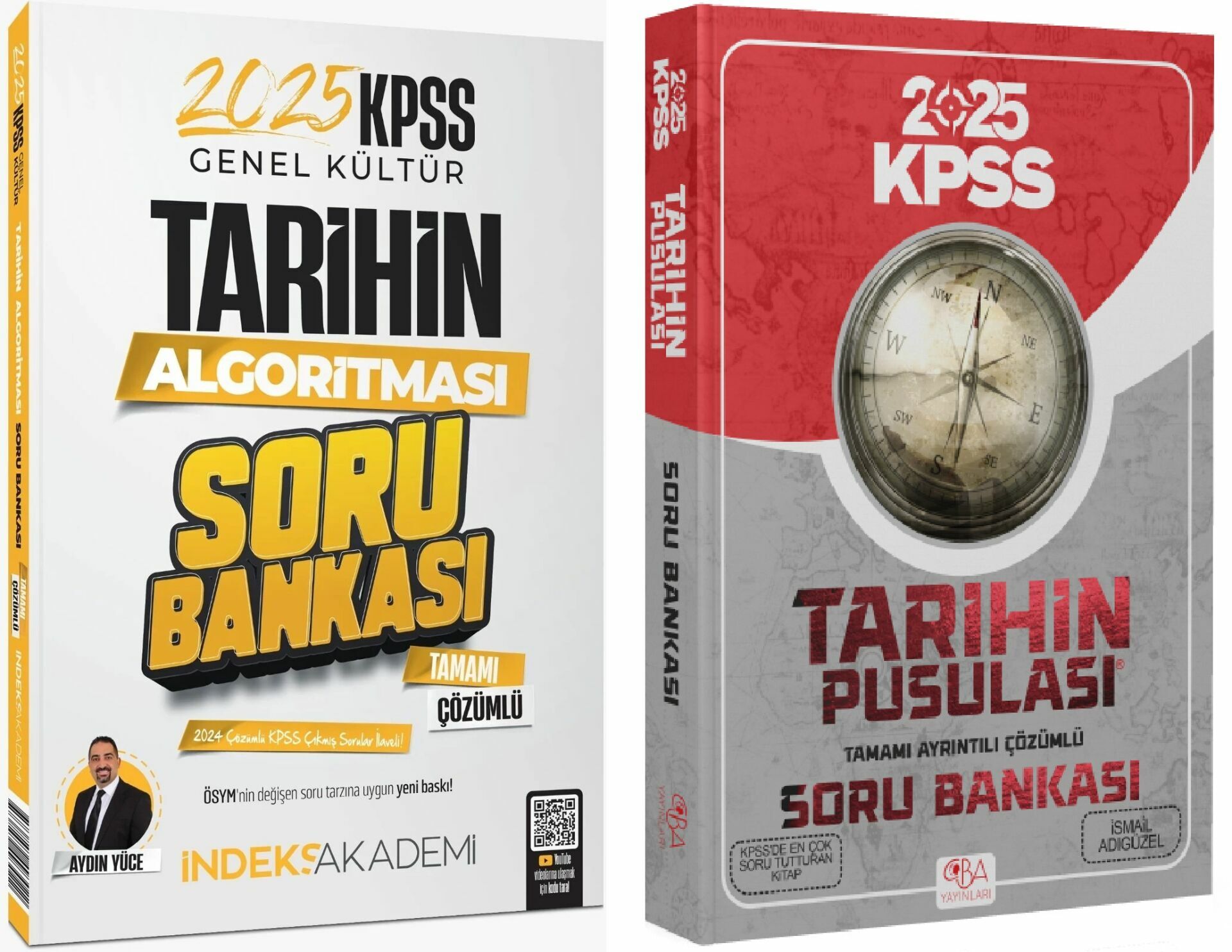 CBA + İndeks 2025 KPSS Tarihin Pusulası Soru Bankası 2 li Set -  CBA + İndeks Akademi
