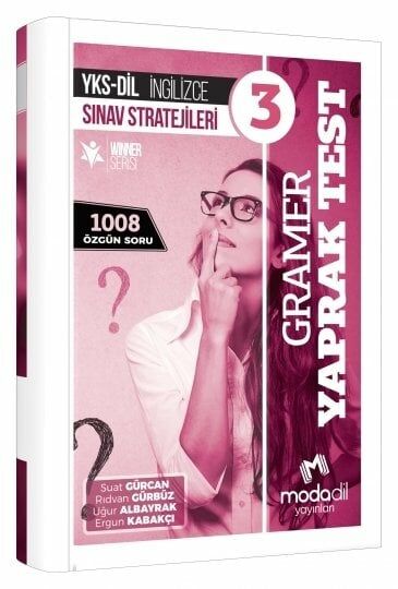 Modadil YKS DİL İngilizce Sınav Stratejileri-3 Gramer Yaprak Test Modadil Yayınları