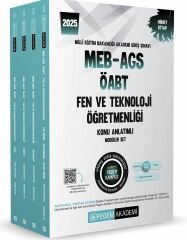 Pegem 2025 MEB-AGS-ÖABT Fen ve Teknolojii Öğretmenliği Konu Anlatımlı Modüler Set 4 Kitap Pegem