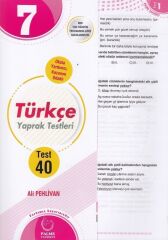 Palme Yayınları 7. Sınıf Türkçe 40 Yaprak Test