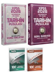 CBA + Anla Kazan 2026 KPSS Lise Ortaöğretim Ön Lisans Tarihin Pusulası Konu + Soru Bankası 4 lü Set