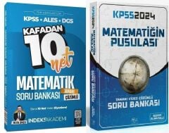 CBA + İndeks 2025 KPSS Matematik Matematiğin Pusulası Soru Bankası 2 li Set CBA + İndeks Akademi