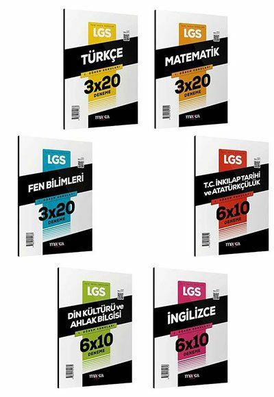 Marka 2025 8. Sınıf LGS Tüm Dersler 1. Dönem Konuları 6 Fasikül 27 Deneme Set Marka Yayınları