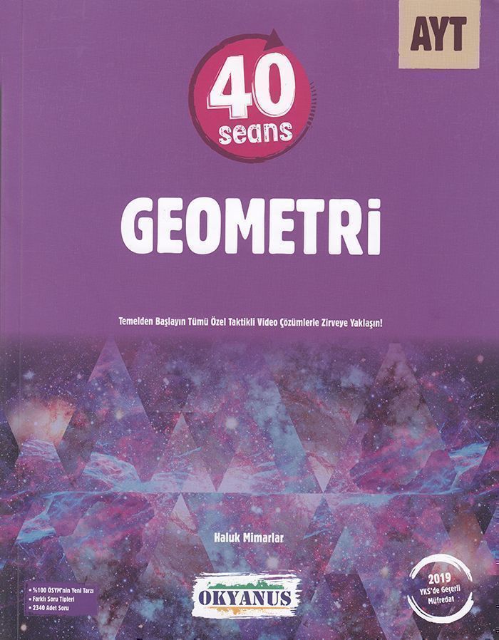 Okyanus YKS AYT Geometri 40 Seans Konu Anlatımı Okyanus Yayınları