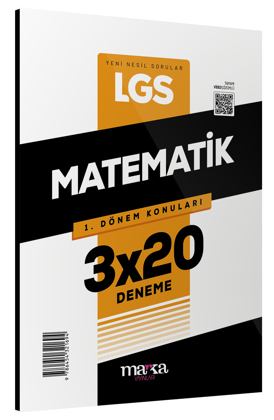 Marka 2025 8. Sınıf LGS 1. Dönem Matematik 3x20 Deneme Marka Yayınları