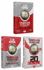 CBA  2025 KPSS Tarihin Pusulası Konu + Soru Bankası + 20 Deneme 3 lü Set -  CBA Akademi