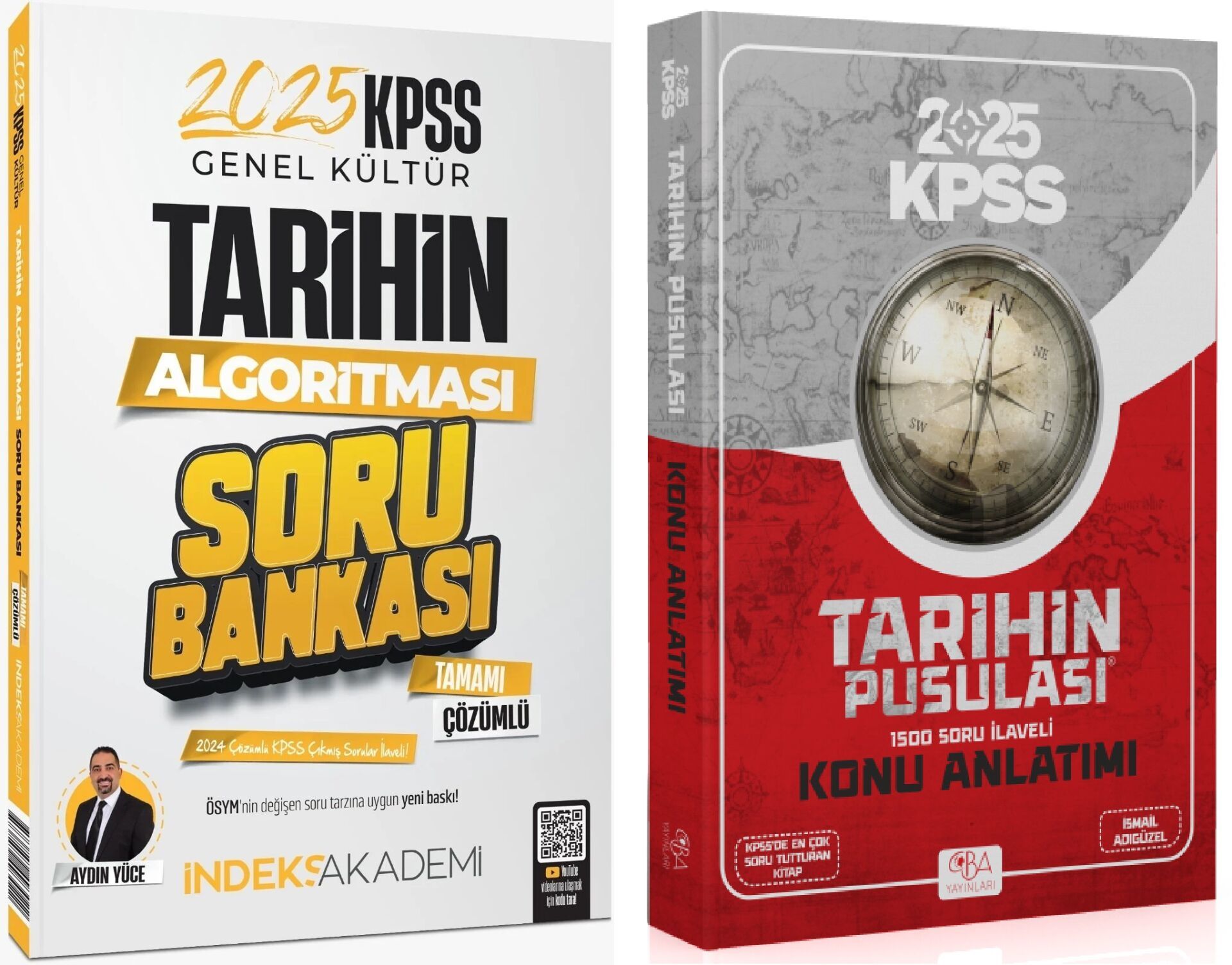 CBA + İndeks 2025 KPSS Tarihin Pusulası Konu + Soru Bankası 2 li Set -  CBA + İndeks Akademi