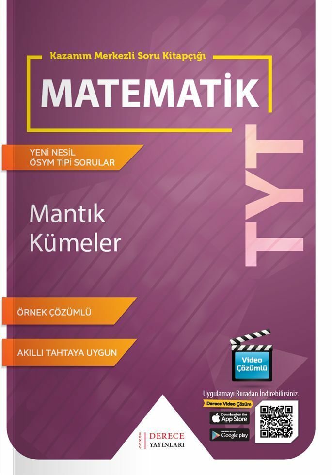 Derece Yayınları TYT Mantık Kümeler