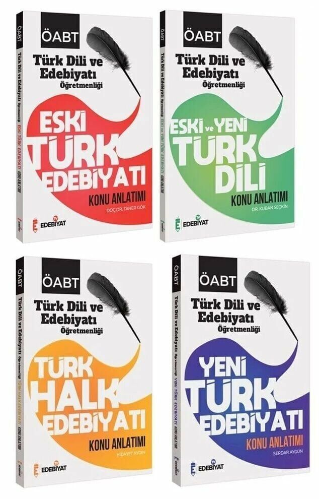 Edebiyat TV ÖABT Türk Dili ve Edebiyatı Konu Anlatımlı 4 lü Set Edebiyat TV Yayınları