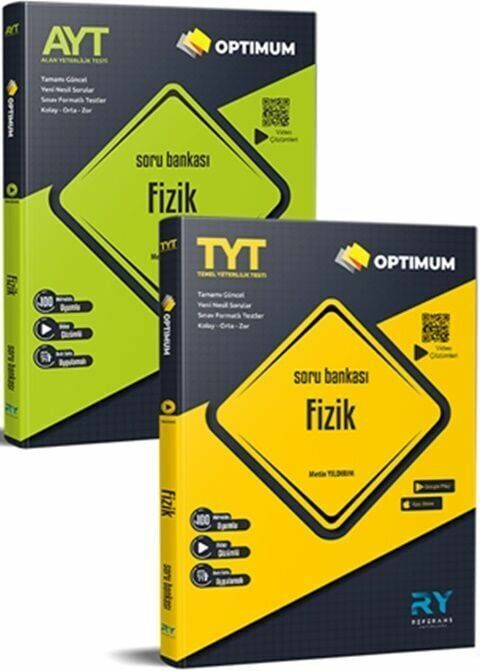 Referans Yayınları TYT Fizik ve AYT Fizik Video Çözümlü Optimum Soru Bankası Seti