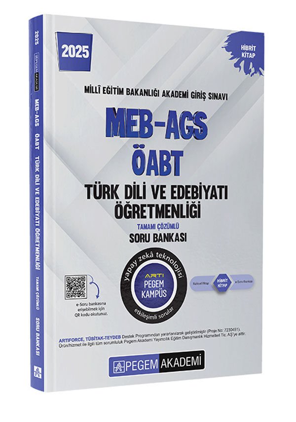Pegem 2025 ÖABT Türk Dili ve Edebiyatı Öğretmenliği Soru Bankası Çözümlü Pegem Akademi Yayınları