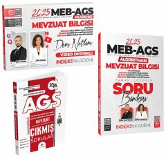 İndeks + Dizgi 2025 MEB-AGS Akademisi Mevzuat Bilgisi Ders Notları + Soru + Çıkmış Sorular 3 lü Set