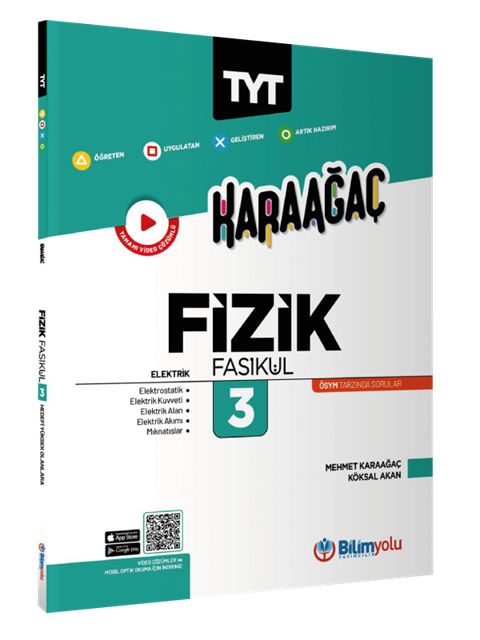 Bilim Yolu YKS TYT Fizik Fasikül-3 Elektrik Karaağaç Konu Özetli Soru Bankası Bilim Yolu Yayınları